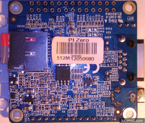 "Orange Pi Zero bottom view"