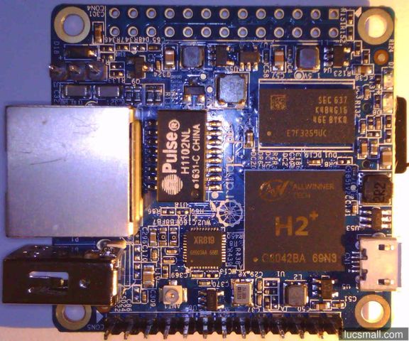 "Orange Pi Zero top view"