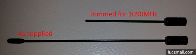 "Original vs modified antenna"