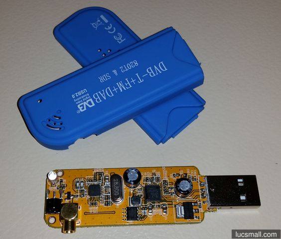 "USB DVB-T dongle with case removed"